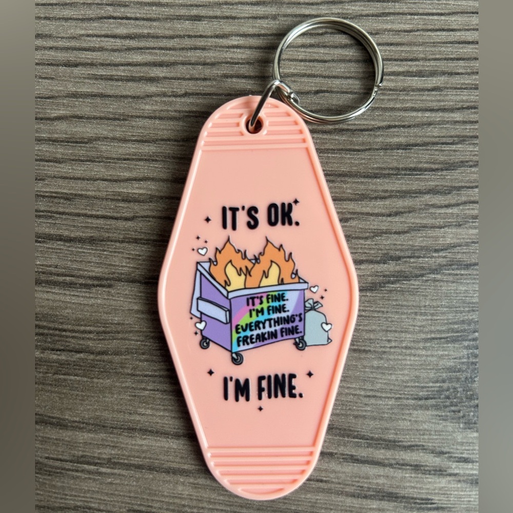 Handmade Vintage Style Motel Keychain Funny Colorful - Choice of 1 - Picture 4 of 12